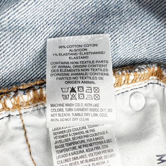 Lucky Brand Blue Denim Distressed High Waist Mom Jeans 27 - Picture 5 of 5